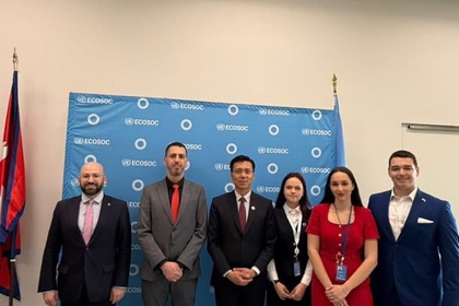 Participation of the Delegation of the Republic of Bulgaria in the ECOSOC Youth Forum under the leadership of Ambassador Gergana Karadjova